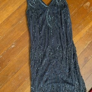 Sequenced Beaded Prelude Cocktail Dress